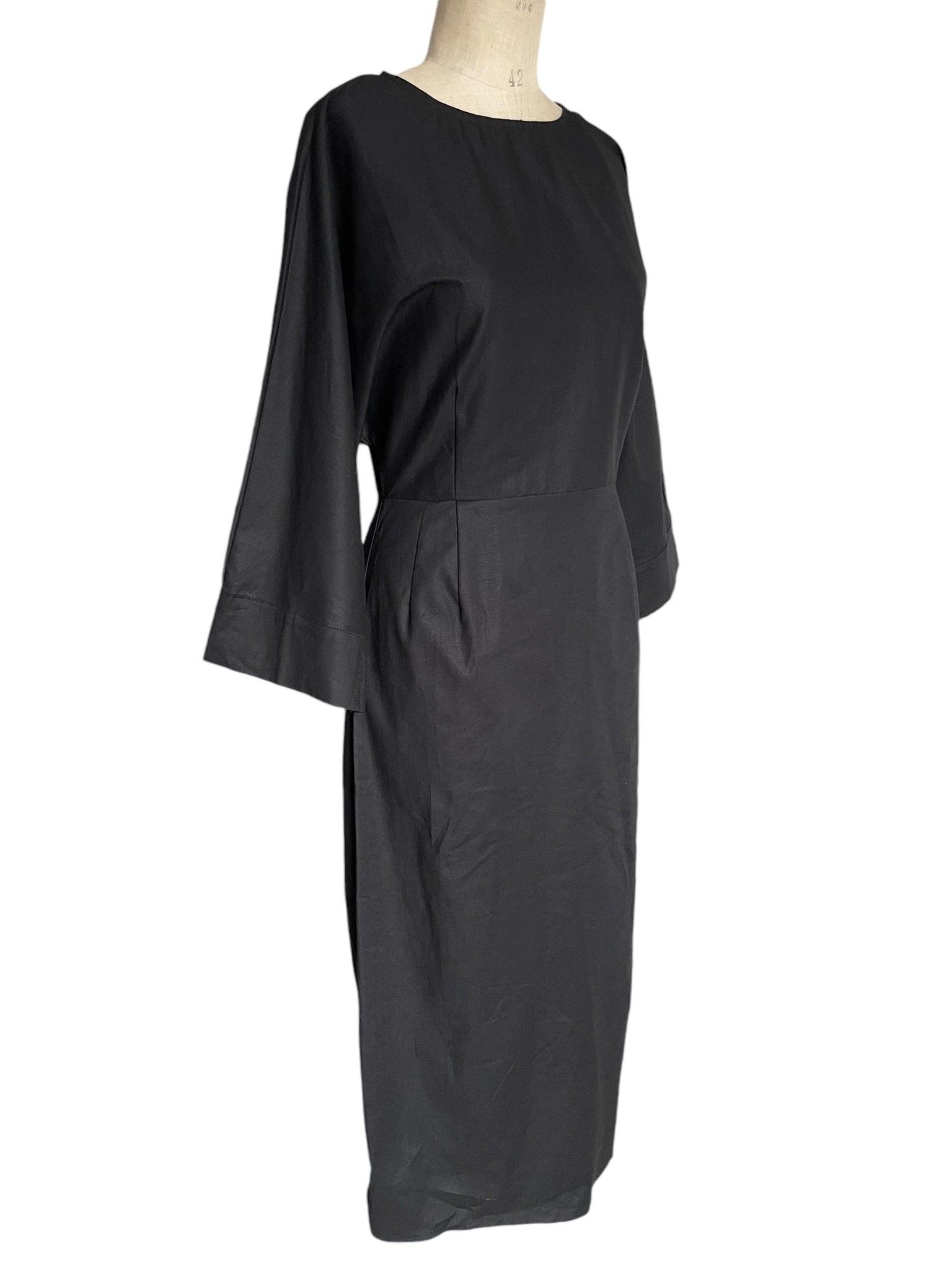 WDTS  - Blossom dress - Linen stretch Black