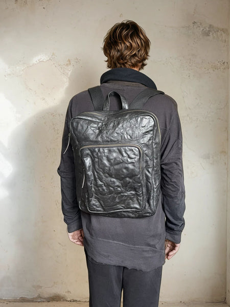 WDTS Isaiah Backpack- Cloudy Black Leather - backpack