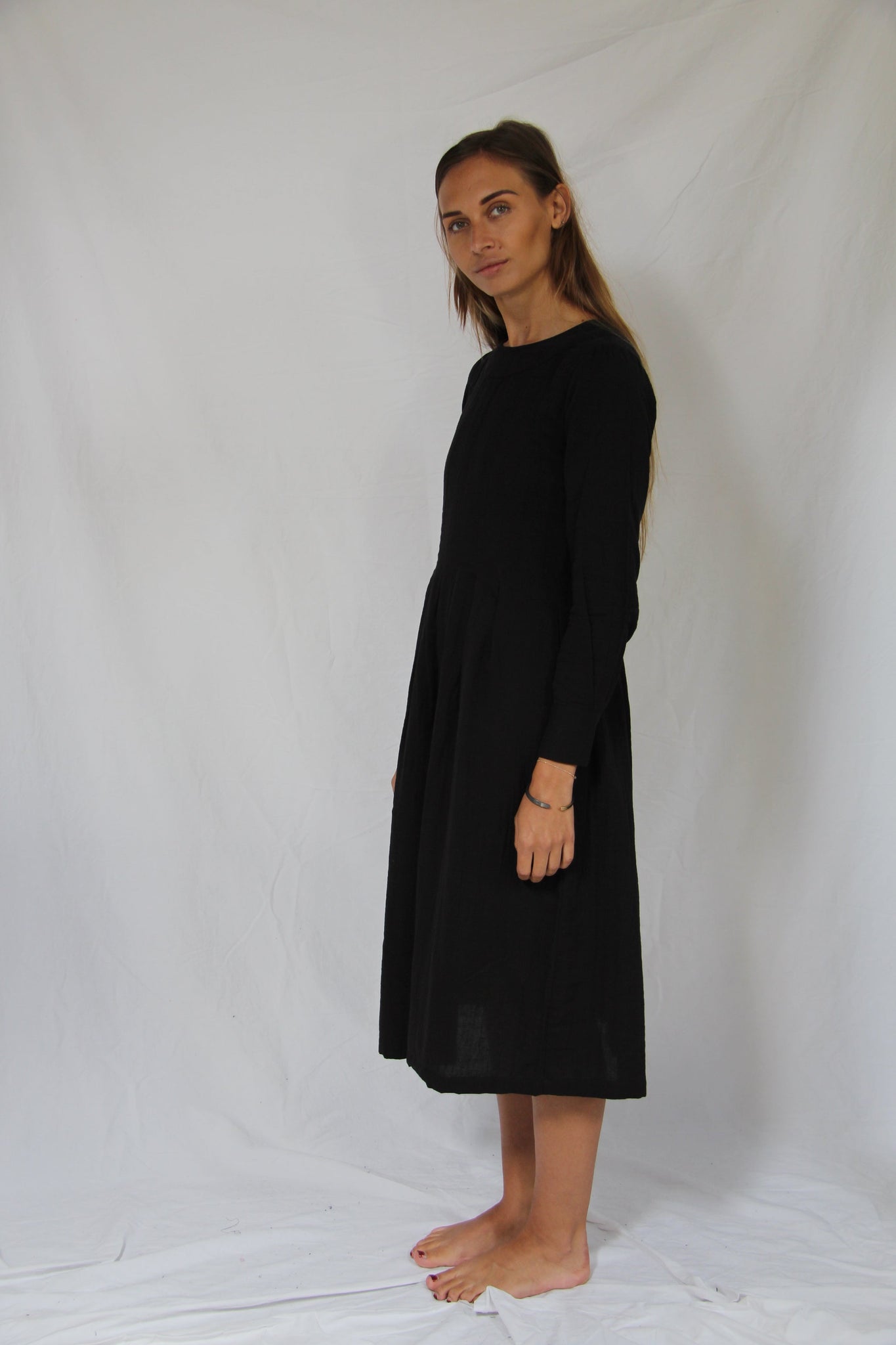 WDTS - Tilly dress - Black cotton