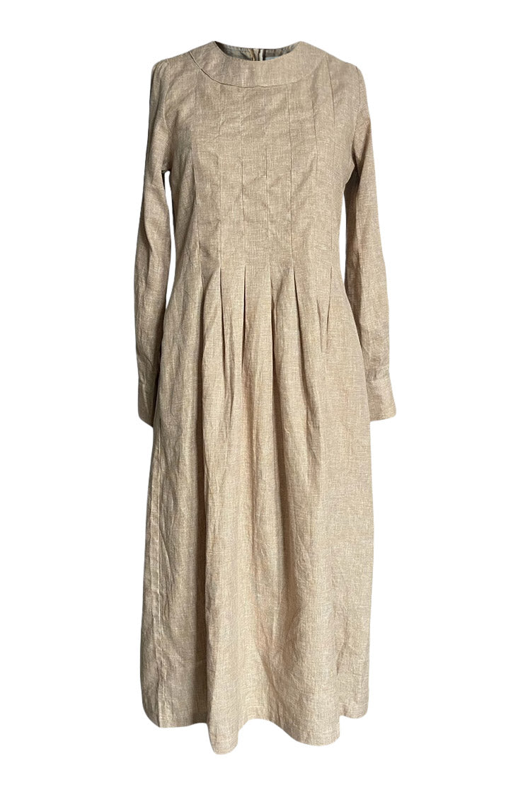 WDTS  - Tilly dress - Mustard Linen