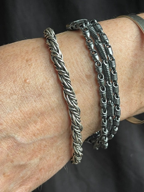 WDTS 3 Strand 925 Silver Bracelet