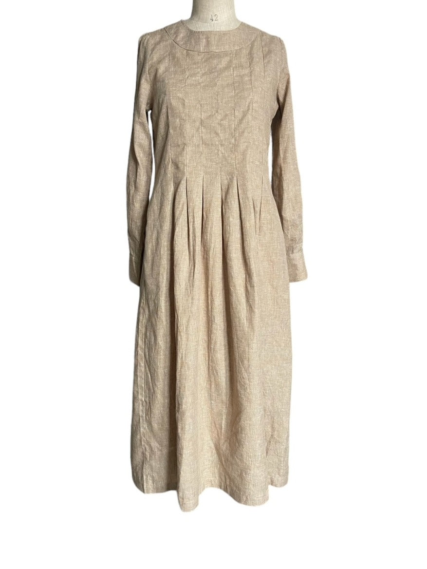 WDTS  - Tilly dress - Mustard Linen