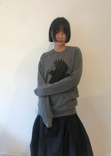 Window Dressing The Soul Crow Dark Grey Sweater