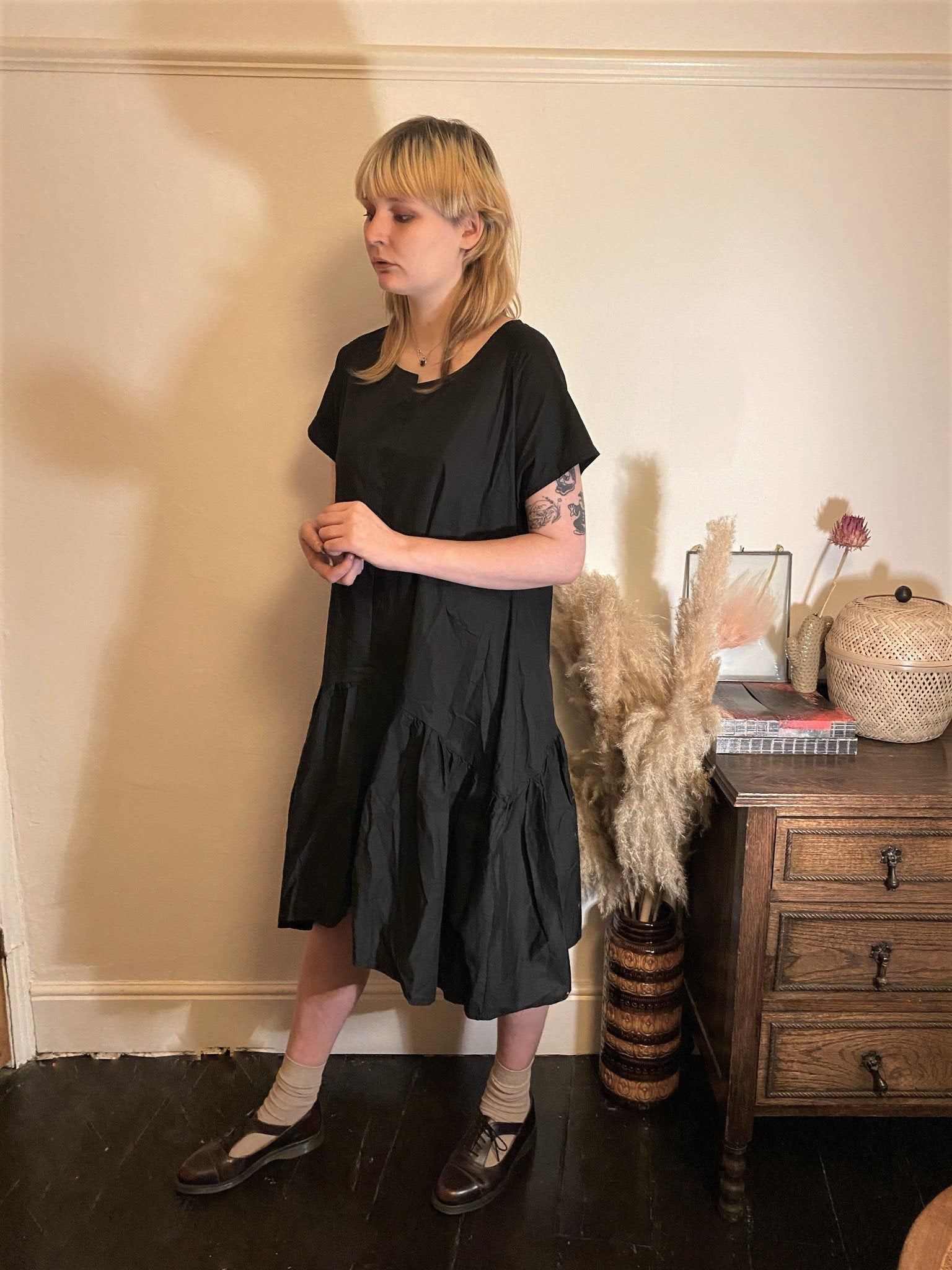 WDTS Frilled Hem Dress - Poplin