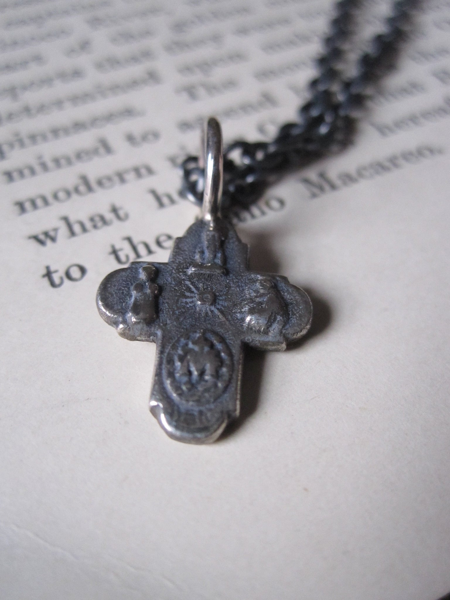 WDTS 925 Silver tiny cross necklace