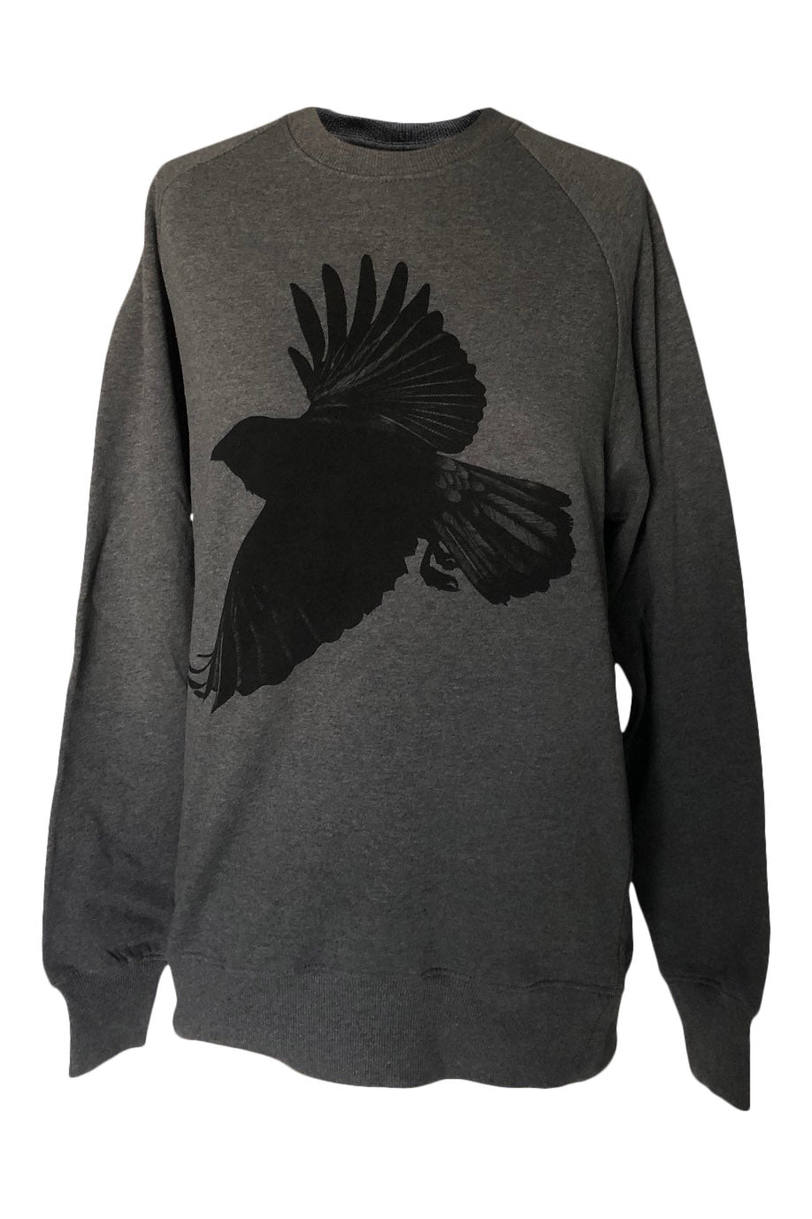 Window Dressing The Soul Crow Dark Grey Sweater