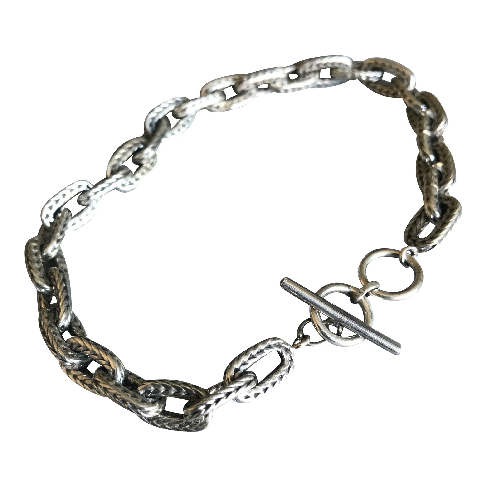 Tenes  - Oxidised 925 Silver chain - Bracelet