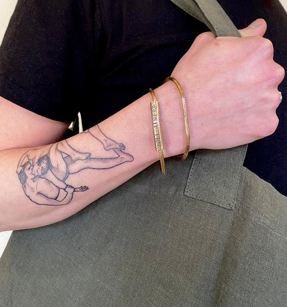 WDTS  NOLI TIMERE snake bracelet - gold